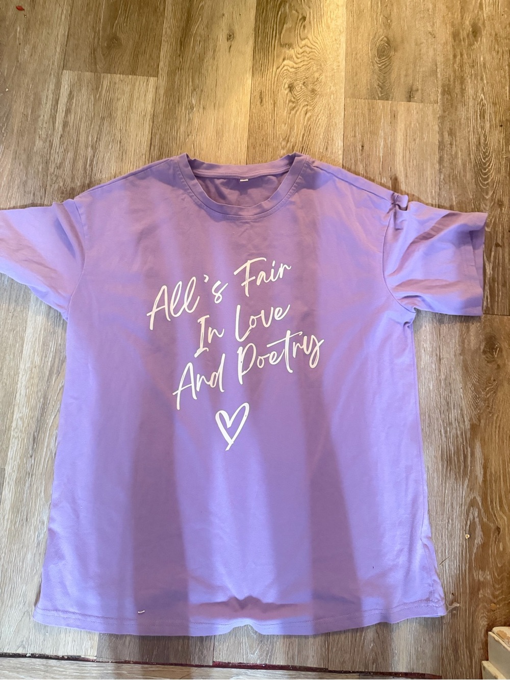 Lilac Graphic Tee - "All's Fair In Love And Poetry" Taylor Swift inspired TTPD